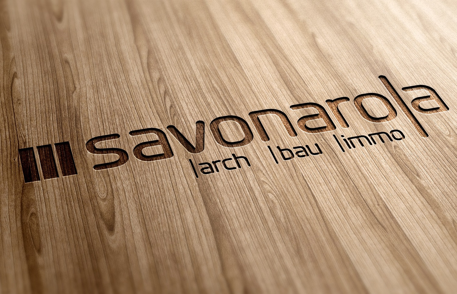 savonarola arch bu immo logo in Holz